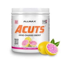 ALLMAX Nutrition AMINOCUTS (ACUTS), Amino-Charged Energy Drink koos tauriini, L-karnitiin, Green Coffee Bean Extract, Pink Lemonade, 30 Servings