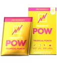 EBOOST POW Natural Pre Workout Powder - 15 paketti, Tropical Punch - Preworkout Energy Booster Gym Supplement Drink Mix meestele ja naistele - Performance, Joint Mobility Support - Gluteenivaba