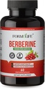 Berberine 500mg - Berberine Supplement | Toetab GLP-1, AMPK Activator, Metaboolsed Wellnes, Berberine HCL 500mg Tervislik elustiil Naised ja mehed, 60 kapslit, Non-GMO, Vegan, valmistatud USAs