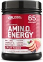 Optimum Nutrition Amino Energy - Pre Workout rohelise tee, BCAA, Aminohapped, Keto Sõbralik, rohelise kohvi ekstrakt, energia pulber - puuviljade fusion, 65 serveerimine (pakendamine võib varieeruda)