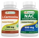Best Naturals L-Carnosine 500 mg & NAC 600 mg