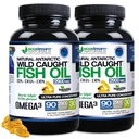 (Pakkumine 2) Looduslik Antarktika Looduslik püütud oomega 3 kalaõli DPA-EPA-DHA lisa 2900 milligrammi Kolmekordne tugevus Ultra puhas kontsentreeritud softGels - ei ole kala maitsmine Burps