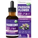 Passion Flower Vedelik tilgad Sleep Support, Natural Taimne valem Valerian Juur Kummel Väljavõte Toetus Sleep Soundly & Lõõgastav. Kõrge biosaadavuse täiendus.2oz