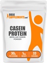 BulkSupplements.com Kaseiini valgupulber - Micellar Kaseiini pulber, aeglane seedimisvalk - maitsestamata & gluteenivaba, 30 g serveerimise kohta, 1 kg (2, 2 naela) (pakk 1)