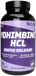 EAS Yohimbine HCL | Parandatud kaalulangus ja sportlik sooritusvõime | Kiire vabanemise tehnoloogia | Gluteenivaba, GMO-vaba, taimetoitlane sõbralik | 90 kapslit