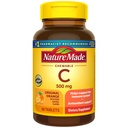 Nature Made närimistable C 500 mg, dieet C-vitamiini toidulisand immuunsüsteemi toetuseks, 60 tabletti, 60 päeva pakkumine