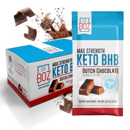 Dr Boz - Keto BHB pulber - Hollandi šokolaad, 20 kotikest - suurendada energiat ja vähendada isu - Max Tugevus Dietary Supplement - USA Made - 11,7oz (332 g)