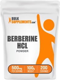 BulkSupplements.com Berberine HCl pulber - Berberine Supplement, Berberine Powder - Gluteenivaba, 500mg per Serving, 100 g (3,5 oz) (pakk 1)