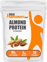 BulkSupplements.com Mandlivalgu pulber - taimepõhine valk, mandlipulber - Vegan, gluteenivaba, & suhkruta, 30 g serveerimise kohta, 1 kg (2, 2 naela) (pakk 1)