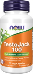 NOW Foods Supplements, TestoJack TM 100 koos LJ100®, tugev standardiseeritud ekstrakt Tongkat Ali (Eurycoma longifolia), Tribulus ja ZMA®, 60 Veg kapslid