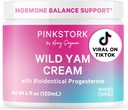 Roosa Stork Wild Yam Cream - Natural Hormone Balance for Women - PMS, Fertility, Perimenopause, Menopaus - Bioidentical Cream - Unscenter, 4 oz