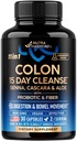 Colon Cleanse - 15-päevane puhastamine naistele ja meestele - Senna | Cascara | Garcinia Cambogia | Probiootikumid & Fiber - Seedimine & Detox - Debloating & Bowel Movement - Natural & Vegan - Made in USA, 30 kapslit