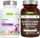 Methylated Kids Multivitamin Gummy + Methylated Men's Multivitamin Bundle, MTHFR Supplements with Active B-Vitamins, Clean Label, by Igennus