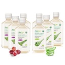 AloeCure orgaaniline Aloe Vera mahl - 8 pudeliproovi pakend - viinamarjad ja looduslik maitse, 8x500 ml