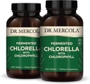 Dr Mercola Fermented Chlorella koos klorofülliga, 90 serveerimist (450 tabletti), 2 pudelit, toidulisandit, toetab immuunsüsteemi ja elundite tervist, mitte GMO, NSF sertifitseeritud