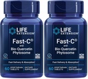 Eluea pikendamine Fast-C & Bio-Quercetin Fütosoom - kiire kohaletoimetamine ja imendumine C-vitamiini lisamine optimaalseks immuunsuse toetamiseks - gluteenivaba, mitte-GMO, taimetoitlane - 60 tabletti (pakk 2)