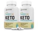 Justified Laboratories (2 Pack) Speedy Keto ACV Pills 1275MG Formuleeritud õunasiidri äädikaga Keto tugisegu Alternatiivne kummidele 120 kapslit
