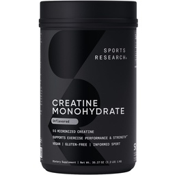 Spordiuuringud Kreatiin Monohüdraat - Gain Lean lihas, parandada jõudlust ja tugevust ning toetada treeningu taastumist - 5 g mikroniseeritud kreatiini - 35,27 oz
