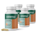 Emma Gut Health - 4 Pack - Gas and Bloating Relief, kõhukinnisus, Leaky Gut Repair - Soole puhastamine ja taastamine Seedimine - Reguleerida soolestiku liikumist. Probiootikumid ja lahtistav alternatiiv, 240 kapslit