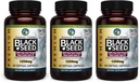 Hämmastavad maitsetaimed Premium Black Seed Oil Kapslid - kõrge potentsi, külm pressitud Nigella Sativa Aids seedetrakti tervises, immuunsüsteemi tugi ja aju funktsioon - 60 Count, 1250mg (3. pakk)