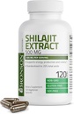 Bronson Shilajit Extract 500 MG ühe serveerimise kohta, toetab energiatootmist ja elujõudu, standardiseeritud 20% kogu happeid, mitte-GMO, 120 taimetoitlast kapslit