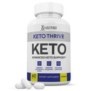 Keto Thrive Keto ACV Pills 1275MG Keto Support Blend Kapsel Alternatiivne Keto ACV Gummies Formuleeritud Apple Siider Äädikas Ekstra Virgin Oliiviõli Pulber Roheline Tee Leaf 60 kapslit