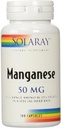 Solaray Manganese Supplement, 50 mg, 100 Count