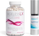 AgelessLX Supplement Kapsel naistele HMB Hydrasilk Eye Cream Bundle