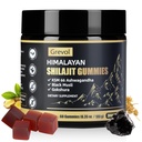Grevol Himalayan Shilajit Gummies with Ashwagandha - Fulvic Acid & 85+ Trace Minerals - No Added Sugar - Shilajit for Men & Women - 60 Gummy