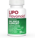 Lipo-Flavonoid Balance Support Supplement - Inner Ear Health & Vertigo Relief with Ginkgo Biloba, Bioflavonoids, & B Vitamins - Reduces Dizziness, Spinning, & Swaying - 30-Count