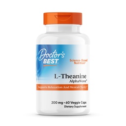 Arsti parimad L-Theanine kapslid 200mg meestele ja naistele - L Theanine AlphaWave'i lisa rahu ja keskendumise toetamiseks, aitab vähendada stressi, veganit, gluteenivaba, sojavaba, mitte GMO-d - 60 Veg kapslit