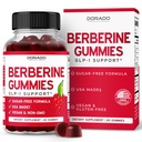 Berberine Gummies koos Ceylon Cinnamon (1,200mg) Premium Sugar-Free Berberine Ceylon Cinnamon täiendus täiskasvanutele - Kolmanda osapoole testitud, mitte-GMO & Made USA - 60 Count närimiskummid