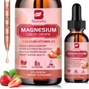 Magneesium Vedel Tilk, Magneesium Glütsinaadi Täiendus Kompleks Magneesium Tauraat, tsitraat, Kaltsium, Kaalium, Vitamiin, Tsink - Toetus Lõõgastav, Energia Ja Soole Tervis