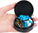 Metallpillid Case 3 Kompartment - Veekindel Tasku Tasku Tagavara Pill Box Alumiinium Travel Pill Container Medicine Korraldaja Portable Daily Pill Holder Vitamiinid Ravimid Kalaõli