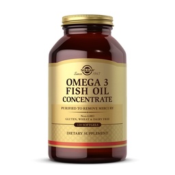 Solgar Omega-3 kalaõli kontsentraat - 120 softgelit - liigese ja ainevahetuse tervise toetamine - gluteenivaba, mitte-GMO, piimavaba - 60 serveerimist