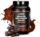 DMoose Grass Fed Whey Protein Pulber - lihaste kasvu ja taastumise jaoks, looduslikult magustatud ja maitsestatud, rikas aminohapetes, kiiresti neelav jõudlusvalem (2 Lbs, šokolaad)