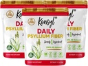 Konsyl Daily Psyllium Fiber, 3 Pack, 360g Gusset Bag, Gluteenivaba, Non GMO, Keto Sõbralik, Maitsestamata, Lihtne Segamine Fiber