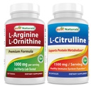 Parimad looduslikud L-arginiin L-ornitiin - 1000 mg ja L-tsitrulliin 1500 mg
