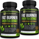 Premium Green Tee ekstrakt rasvapõletaja täiendus EGCG-looduslik isu supressant-tervislik kaalulangus dieedi tabletid, mis töötavad kiiresti naistele ja meestele-Detox Metabolism Booster põletada kõht rasva Fat-2 pakendis