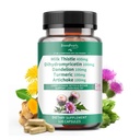 GREENPEOPLE Lümf-Maver Puhasta Detox & Remont - Tugev piimaohakas 30X Ekstrakt - Standarditud ja kontsentreeritud 80% Silymarin w / Vitamiin,95% kurkuminoidid & 17+ Maks Tervis Toitained Vegan 120CT