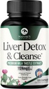 Maksapuhastus Detox & Remont - Piimaohakalisand seedimiseks ja immuunsuse terviseks - Ingveri juur, koliin ja Dandelioni juur - Taimne Maksatoetus koos silimariini, peedi ja artišokiga - 120 kapslit