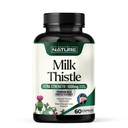 Ehitatud Nature Milk Thistle Maksa Detox Supplement koos Silymarin Extract & Dandelion Juur – õrn Taimne Maksapuhastus meestele ja naistele - Maksa tervise tugi - Non-GMO - 60 Veggie kapslid