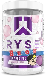 RYSE Laaditud enne treeningut pulber - Bazooka viinamarjad - igapäevane eeltöö meestele ja naistele 390mg kofeiini, beeta-alaniin ja tsitrulliin pumba, fookuse ja energia jaoks - 30 serveerimist