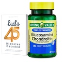 Glükoosamiin Kondroitiin Tabletid . Spring Valley kolmekordne tugevus Glükoosamiin Kondroitiin Tabletid Toidulisand, 40 Count Bundle Lualli 45 diabeediga Dekodeeritud