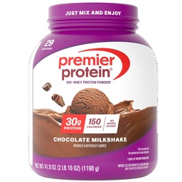 Premier Protein Powder, Chocolate Piimakokteil, 30g Valk, 1g Suhkur, Ei Soja, Gluteenivaba, 41,9oz (29 Servings)