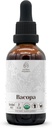 Bacopa USDA orgaaniline | Alkoholivaba ekstrakt, orgaanilised taimsed tilgad, täiendus, lõõgastav, positiivne kognitiivne toime | 100% orgaanilisest bacopast (Bacopa Monnieri) valmistatud tinktuur 2 oz