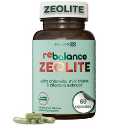 Täiustatud kogu keha tseoliit Detox - Maksa puhastamine Detox & Toksiin Binder w / tseoliit Klinoptiloliit, Chlorella, Piimaohakas & Mineraalid, Soolestiku Tervis & Immune Support täiskasvanutele, Vegan Kapslid, 60ct