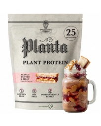 Ambrosia taimepõhine valgupulber 20 g | Puhas Veganherne valk pulber | Gluteeni- ja piimavaba, Keto sõbralik, lisatud suhkruta | 25 serveerimist | Maapähklivõi & Jelly