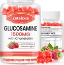 2 Pack Glükoosamiin Chondroitin Gummies, Glükosamiin Chondroitin MSM, Elderberry, Kurkum - ühine tugilisa täiskasvanutele, meestele ja naistele, 120 Count