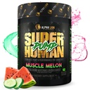 ALPHA LION Superhuman Pump Pre Workout Powder, Kofeiinivaba & Stim Free Preworkout Supplement, Lämmastikoksiidi Booster, Lihaste Gainer, Energia & Focus (42 Servings, Lihaste Melon Maitse)